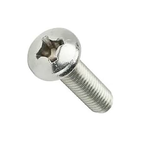 M8-1.25 X 40 Mm Phillips Pan Machine Screw, Plain Steel, 1 PK